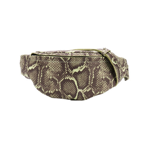 snake print fanny pack