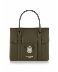 Marion Ayonote Ghoroud Olive Leather Tote