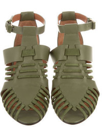 Givenchy Leather Cage Sandals