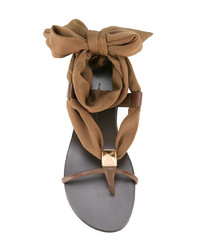Giuseppe Zanotti Design Scarf Tie Sandals