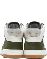 Santoni Green White Sneak Air Sneaker