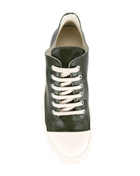 Rick Owens DRKSHDW Lace Up Mid Top Sneakers