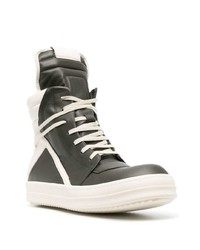 Rick Owens Moody Geobasket Leather Sneakers