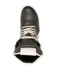 Rick Owens Moody Geobasket Leather Sneakers
