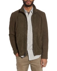 John Varvatos Star Usa Zip Front Leather Jacket