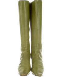 Jil Sander Leather Knee High Boots