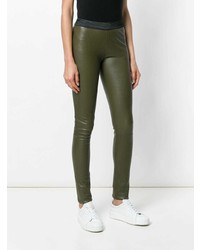 Drome Fitted Leather Leggings