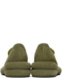 Eckhaus Latta Green Stacked Loafers
