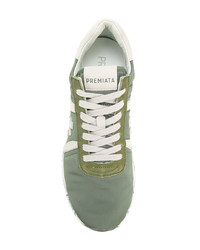 White Premiata Air Force Sneakers