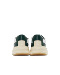 Acne Studios Green And White Perey Sneakers