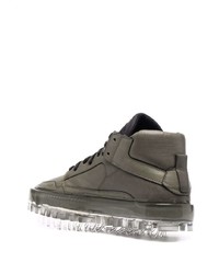 Oxs Rubber Soul High Top Leather Sneakers