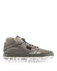 RBRSL RUBBER SOUL Transparent Sole Mid Top Sneakers