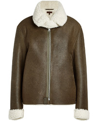 Yeezy Leather Jacket With Shearling