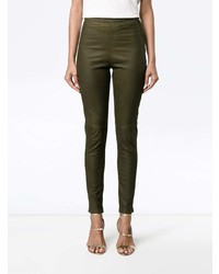 Skiim Amy Leather Slim Fit Trousers