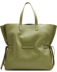 Jil Sander Leather Tote With Lacing