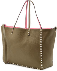 Valentino Reversible Rockstud Leather Shopper