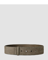 AllSaints Mimosa Croc Leather Waist Belt