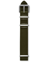 Fossil Defender 20mm Leather Watch Strap Olive Green