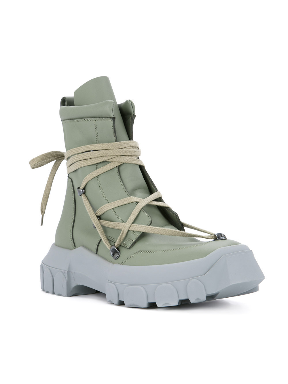 Rick Owens Lace Up Hiking Boots, $1,194 | farfetch.com | Lookastic