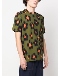 Kenzo Leopard Print Short Sleeve T Shirt