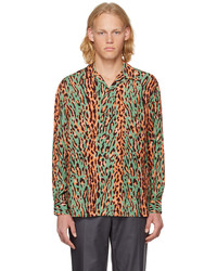 Wacko Maria Green Leopard Shirt
