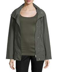 Eileen Fisher Snap Front Hooded Jacket
