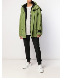 Yves Salomon Army Hooded Rain Jacket