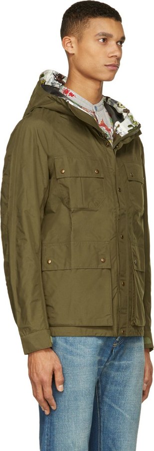 VISVIM Olive Green Gore Tex Totem Jacket, $1,635 | SSENSE | Lookastic