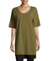 Eileen Fisher Scoop Neck Jersey Tunic Plus Size