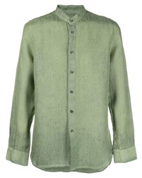 120% Lino Button Front Linen Shirt