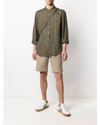 Polo Ralph Lauren Collarless Linen Shirt