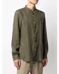 Polo Ralph Lauren Collarless Linen Shirt