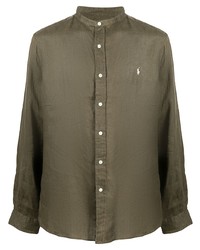 Polo Ralph Lauren Collarless Linen Shirt
