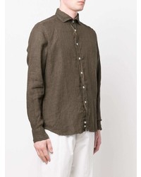 Canali Linen Long Sleeved Shirt