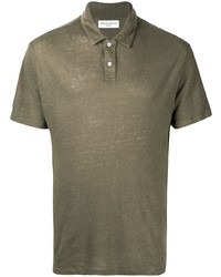 Officine Generale Linen Polo Shirt, $118 | farfetch.com | Lookastic