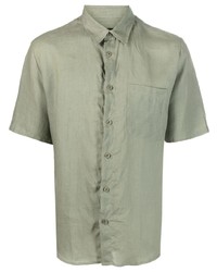 A.P.C. Short Sleeve Linen Shirt