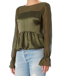 Exclusive for Intermix For Intermix Mika Bow Back Blouse