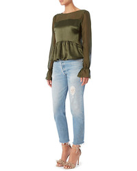 Exclusive for Intermix For Intermix Mika Bow Back Blouse