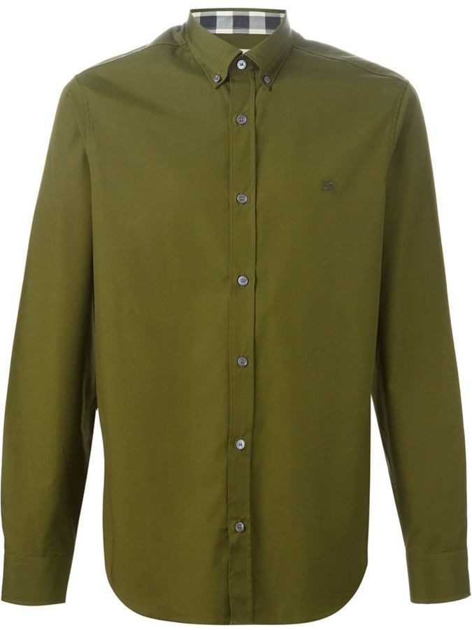 Olive burberry shirt hotsell