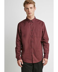 Forever 21 Classic Button Collar Shirt