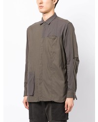 The Viridi-anne Cotton Blend Asymmetric Shirt