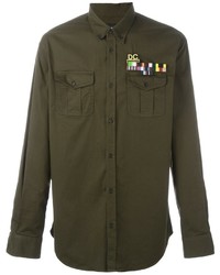 DSQUARED2 Military Style Casual Shirt