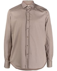 Xacus Fitted Spread Collar Shirt