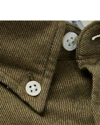 Acne Studios Isherwood Button Down Collar Cotton Flannel Shirt