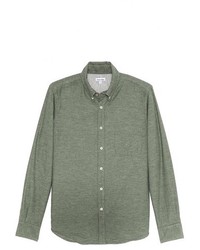Steven Alan Jersey Lined Flannel Shirt
