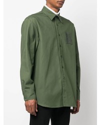 Raf Simons Logo Patch Long Sleeve Shirt