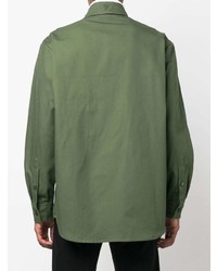 Raf Simons Logo Patch Long Sleeve Shirt