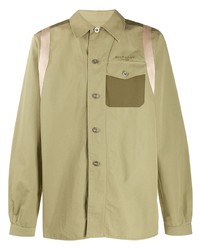 Givenchy Panelled Button Up Shirt