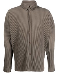 Homme Plissé Issey Miyake Pleated Button Up Shirt