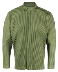 Homme Plissé Issey Miyake Pliss Long Sleeve Buttoned Shirt